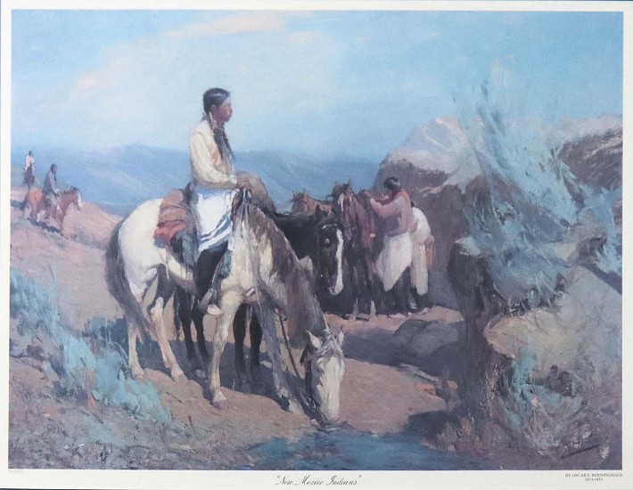 Oscar E Berninghaus, New Mexico Indians
Poster