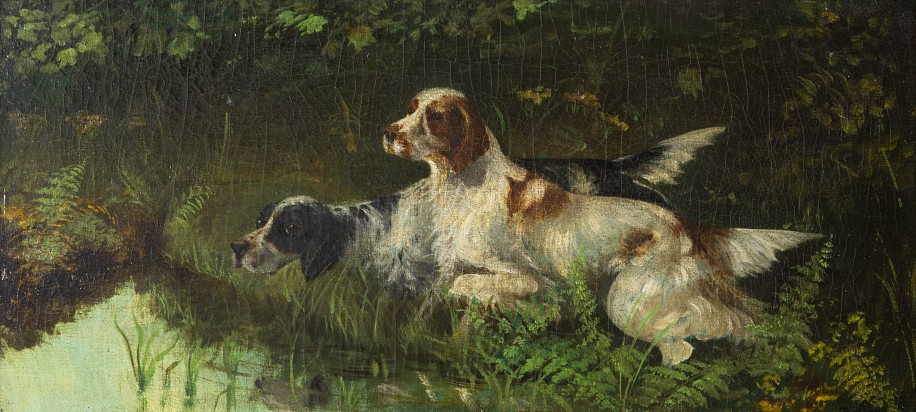 Percival  Rosseau, Two Pointers
Oil on Canvas