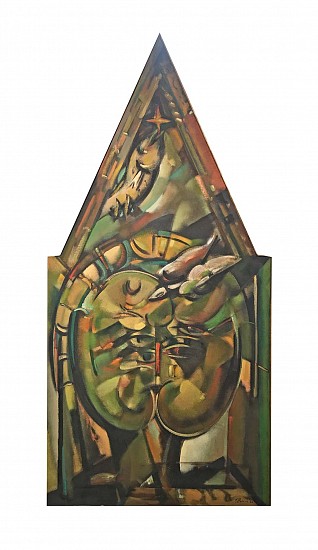 Edward Boccia, Birth of Eros Triptych
Oil on Canvas