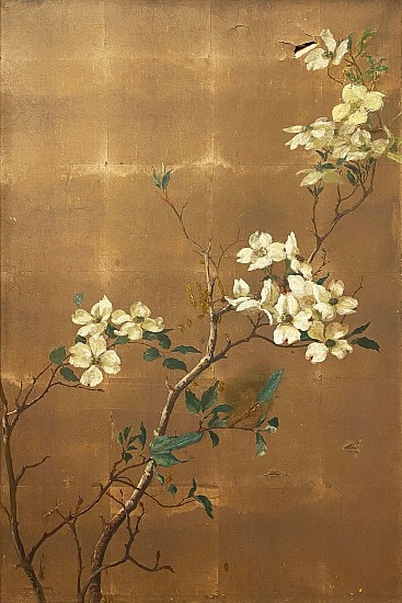 Maud Earl, Dogwood Blossoms
Gouache on Rice Paper