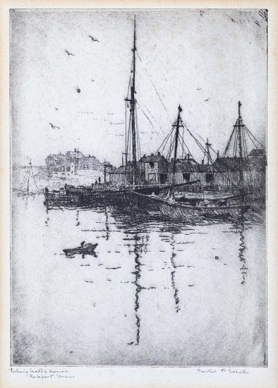 Gustav Goetsch, Rockport Harbor
Engraving