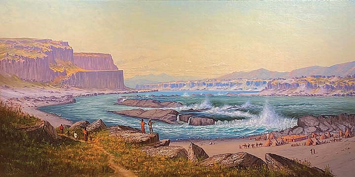 James Everette Stuart, Falls of the Columbia River
1886, Oil on Canvas