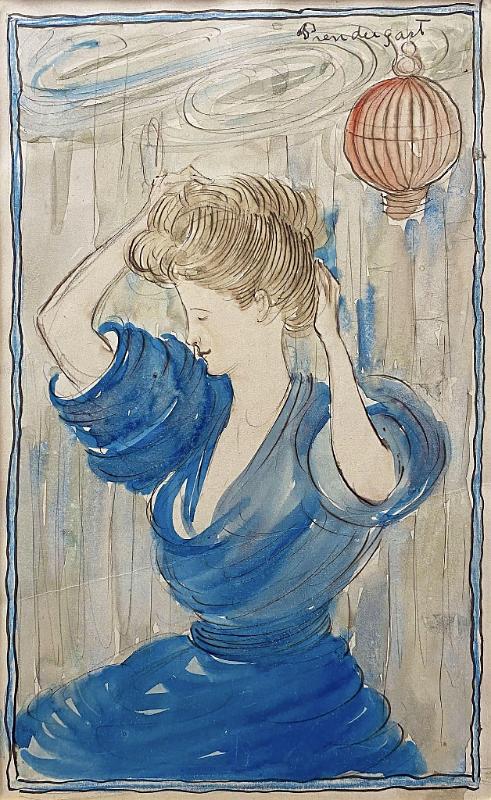 Woman Arranging Her Hair