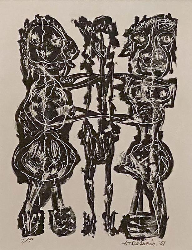 Untitled (D.T. Two Figures Holding Eachother)