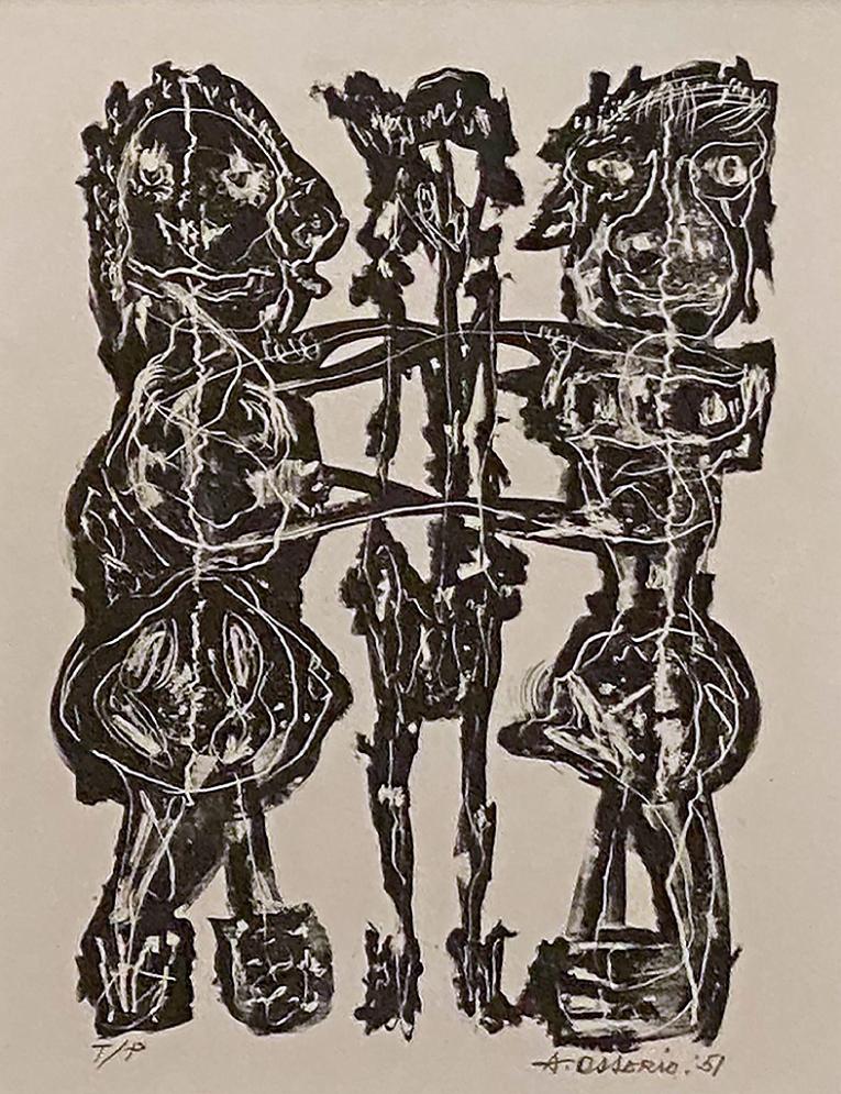 Untitled (D.T. Two Figures Holding Eachother)