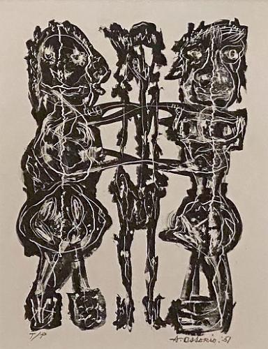 Untitled (D.T. Two Figures Holding Eachother)