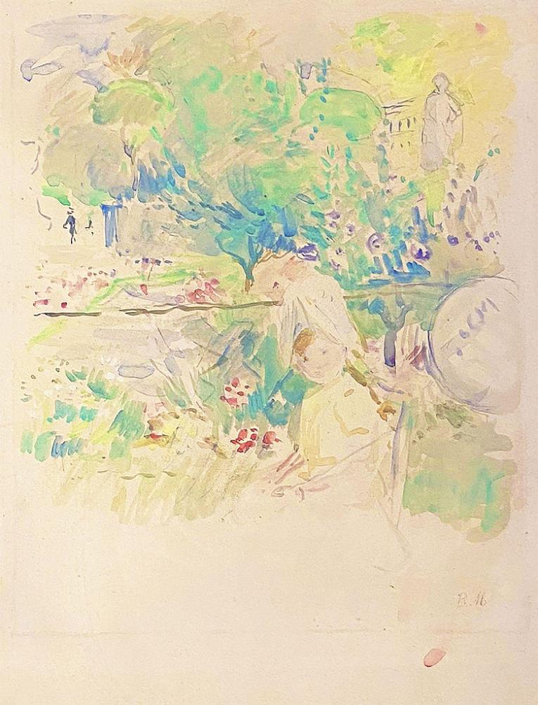 Le Jeune Fille dans le Jardin