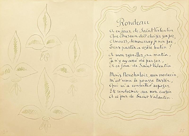 Chasson, Poems de Charles D'Orleans, After Henri Matisse