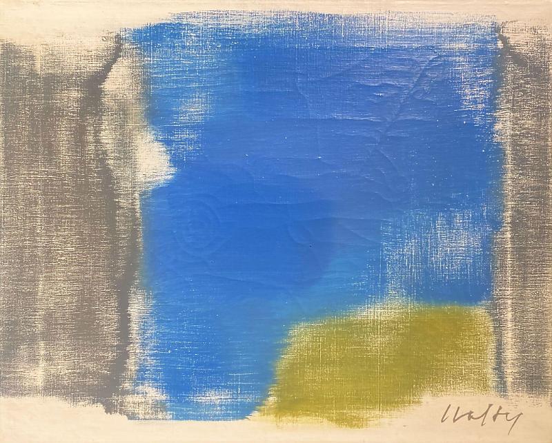 Blue with Green and Grey Spots