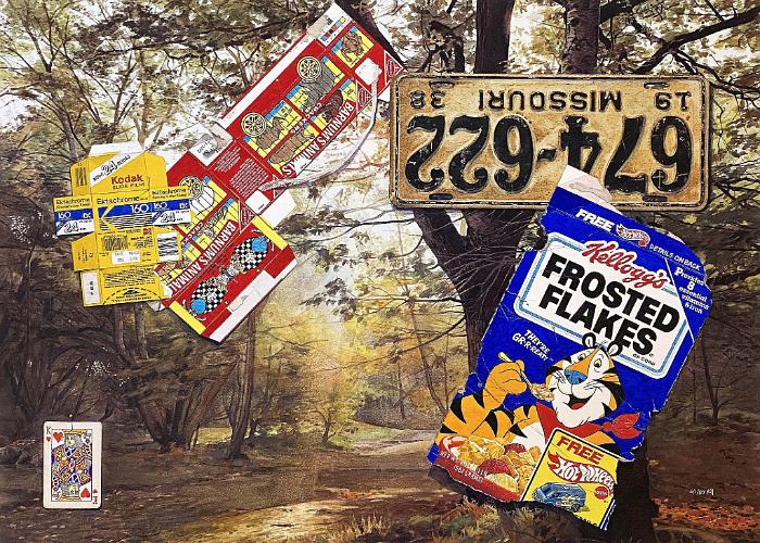 Frosted Flake Landscape (Trompe-l'œil Still Life)