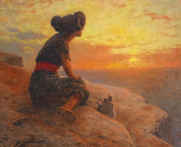 Arizona Sunset - A Hopi Maiden