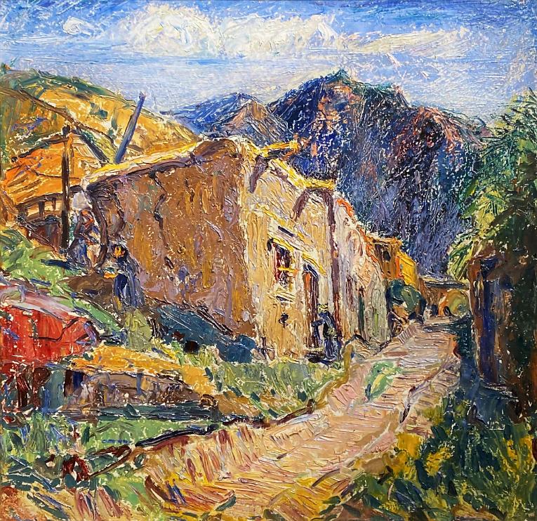 Sun Mountain, Adobes, Santa Fe, New Mexico