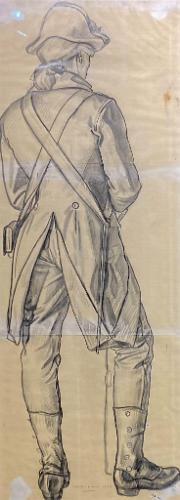 Study of Soldier with Coat, Back Turned
For Lousiana Purchase Mural