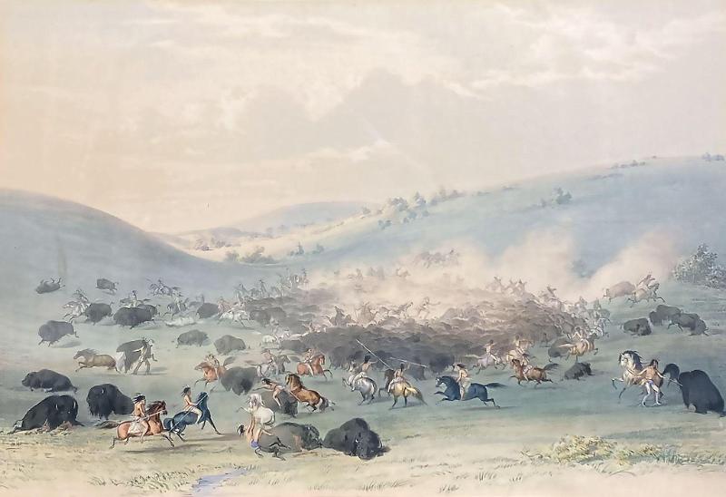 Indians Hunting Buffalo