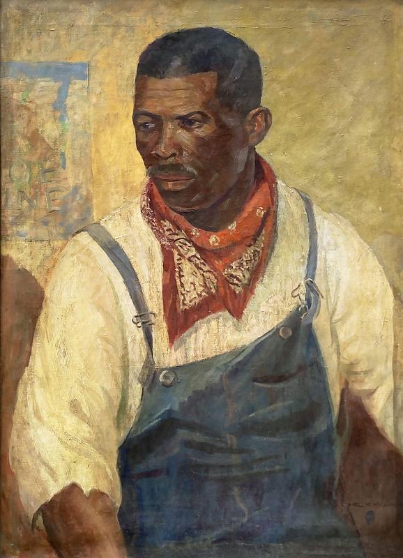 African American Gentleman with Red Bandana