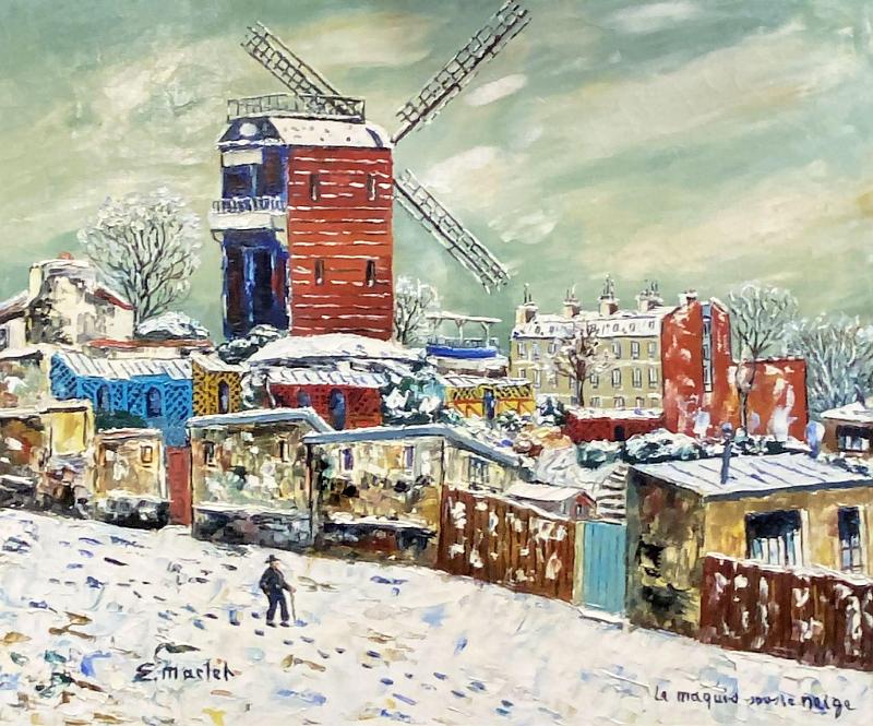 La maquis sous le neige