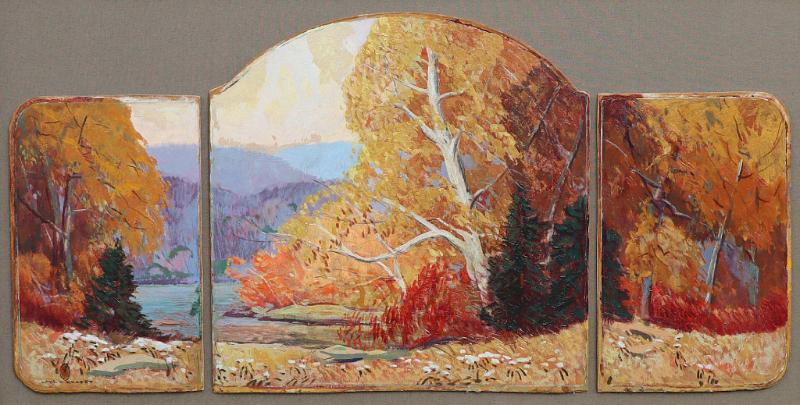 Triptych Autumn Landscape (Grouping of Three)