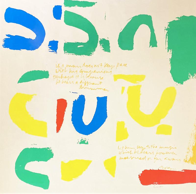 Thoreau "If A Man Does Not Keep Peace"