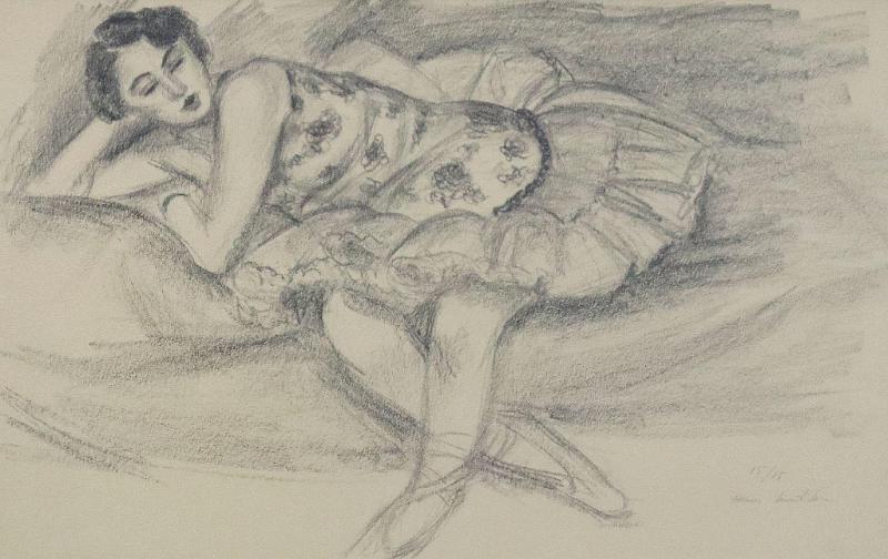 Danseuse au divan pliée en deux (from Dix danseuses) [D. 489]