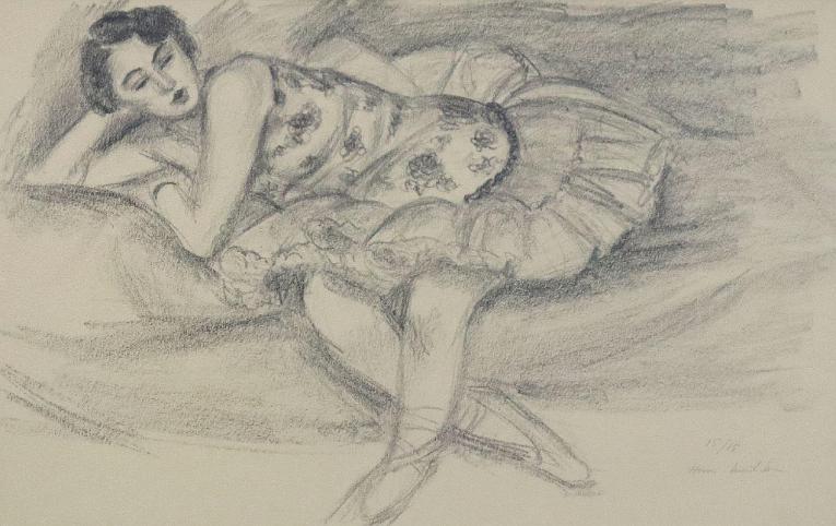 Danseuse au divan pliée en deux (from Dix danseuses) [D. 489]