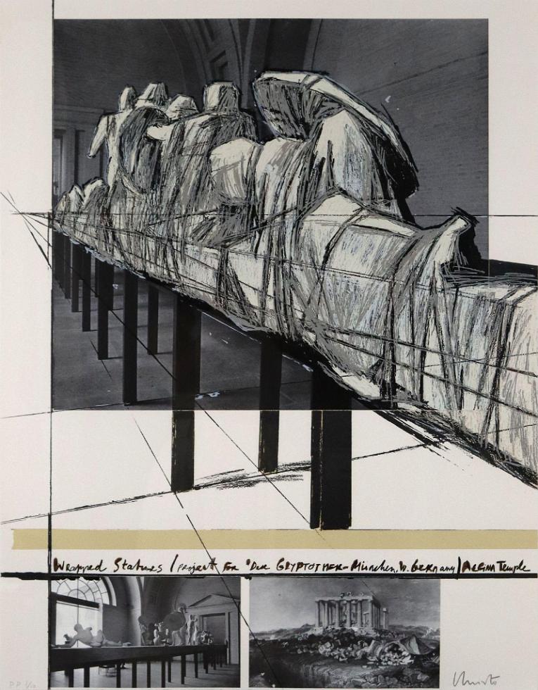 Wrapped Statues/West Germany