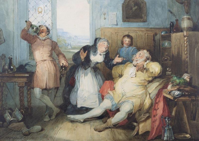 Falstaff and Mistress Quickly