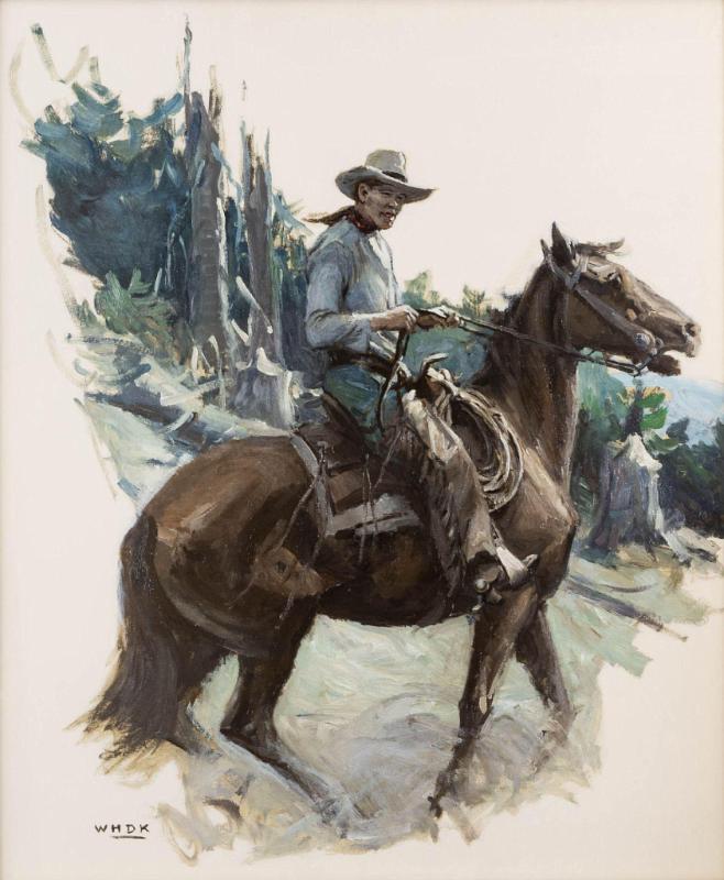 Cowboy on Horse