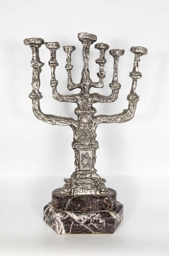 Silver Plate Menorah