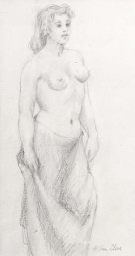 Standing Half Nude