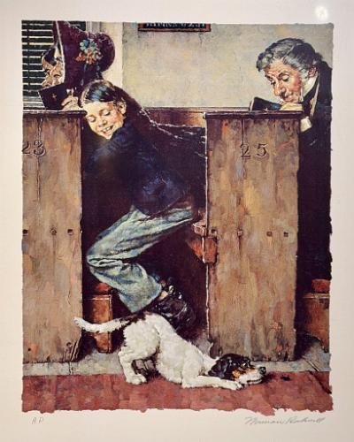 Dog and Beetle (from the Tom Sawyer Folio)