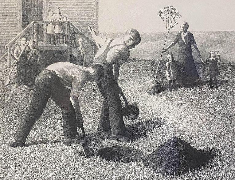 Grant Wood's First Lithograph