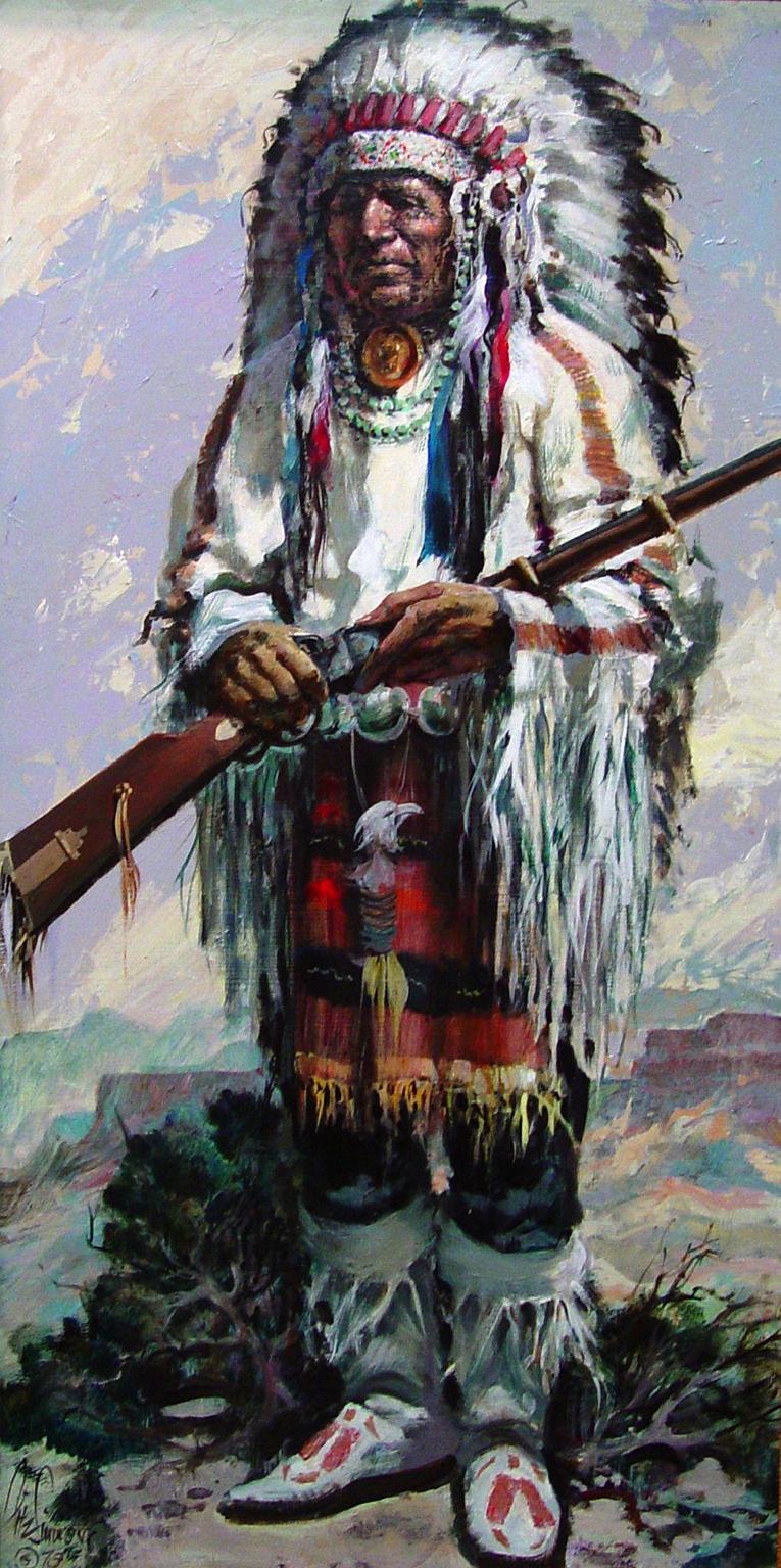 Portrait of Indian Chief
