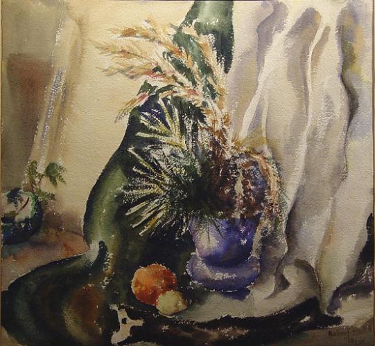 Still Life with Blue Vase