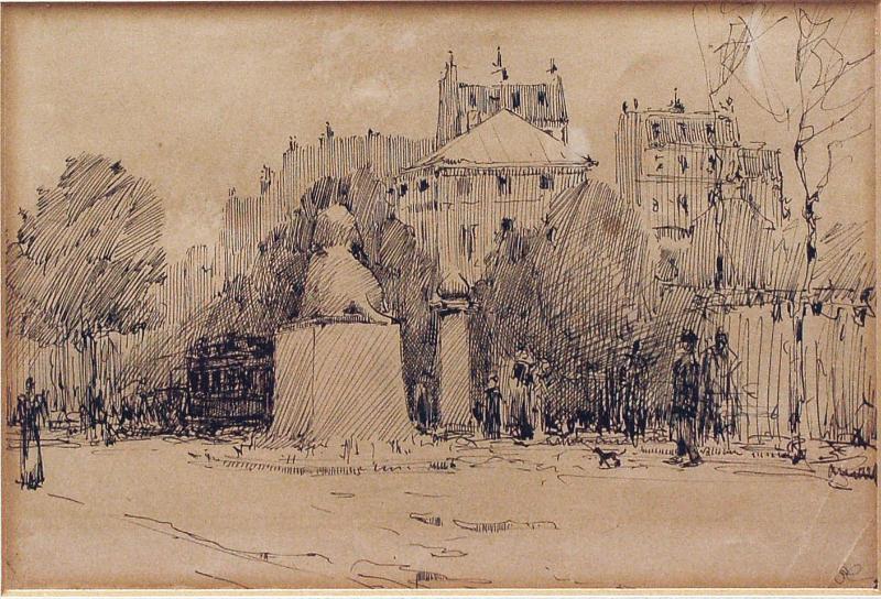 Place Denfert-rochereau and 
The Lion of Belfort, Paris