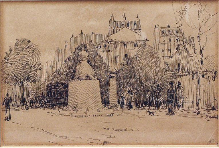Place Denfert-rochereau and 
The Lion of Belfort, Paris