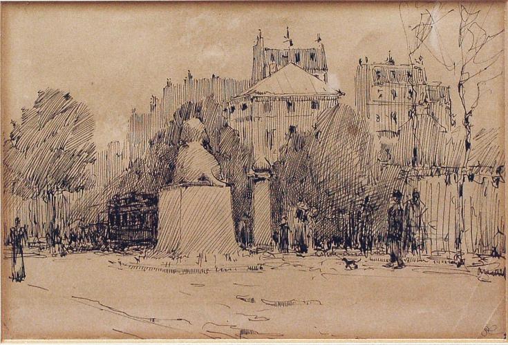 Place Denfert-rochereau and 
The Lion of Belfort, Paris