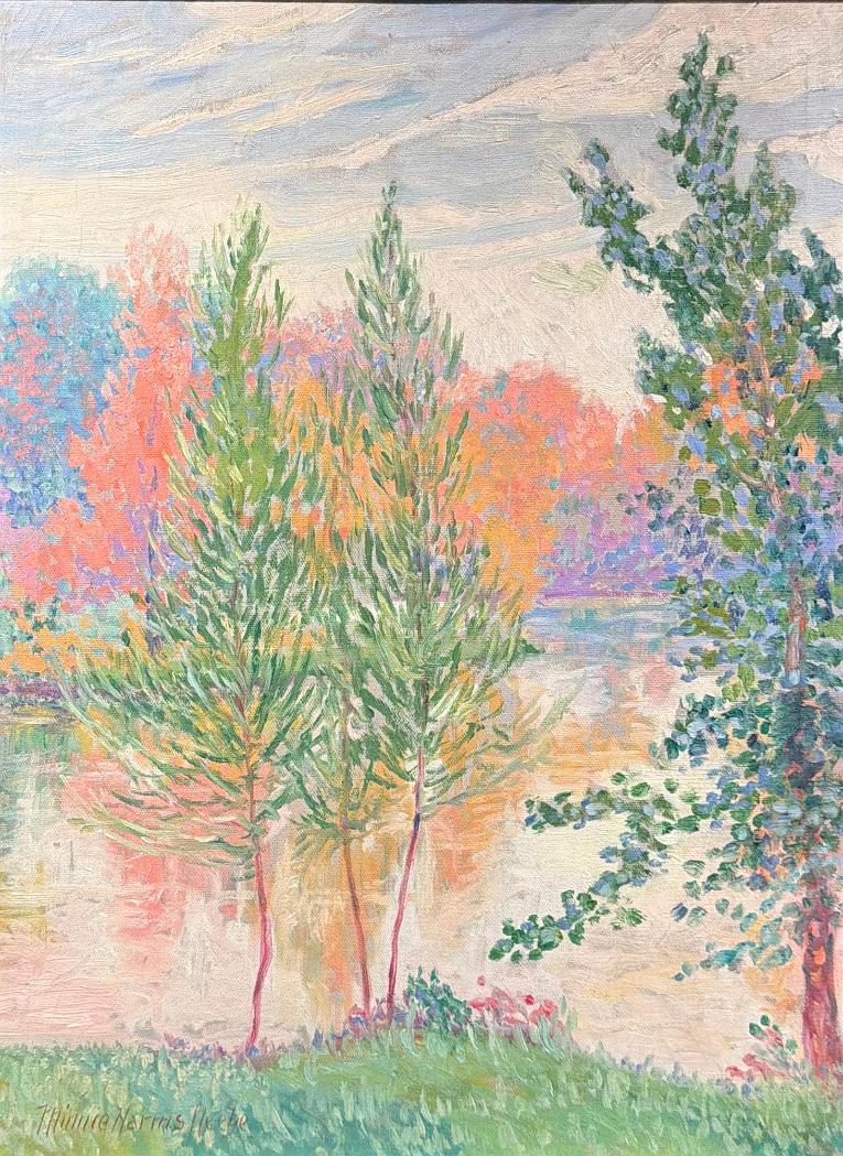 Trees Along the Lake, Autumn