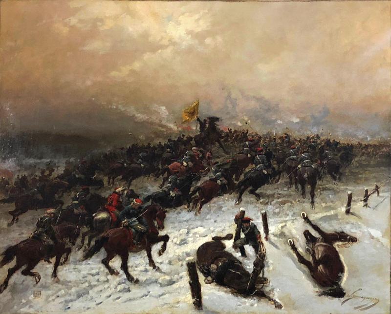 Battle Scene in Winter