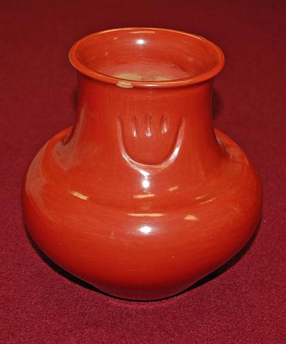 Red Santa Clara Vase by Tina Garcia