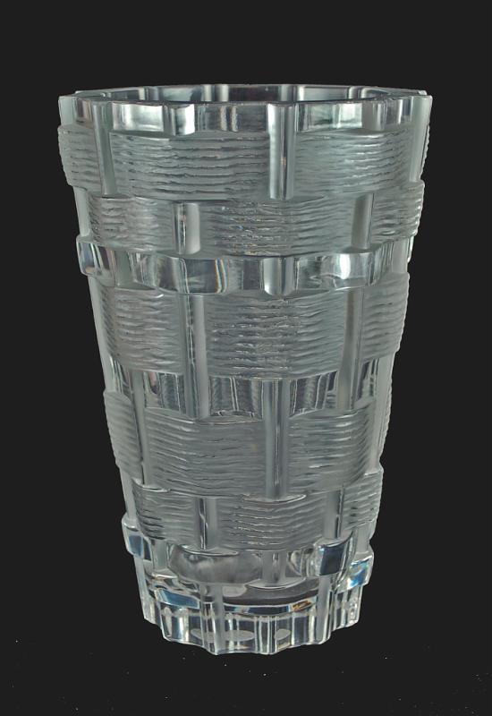 Vase with Basket Weave Design