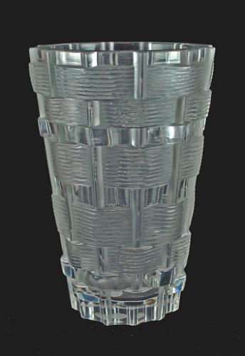 Vase with Basket Weave Design