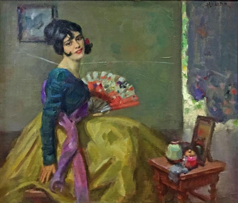 Spanish Girl with Fan