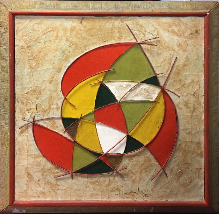 Abstract in Yellow, Orange and Green