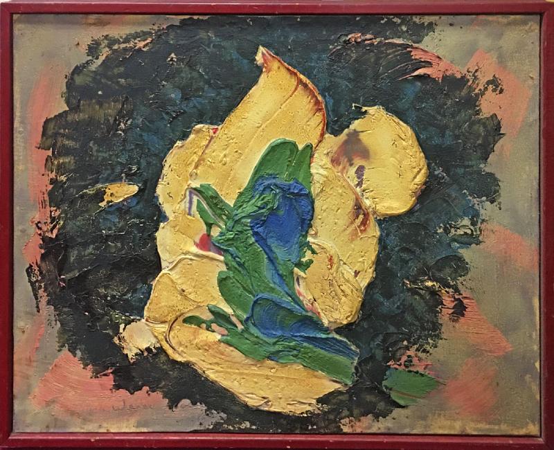 Abstract in Blue and Green