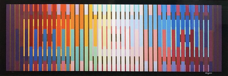 Abstract Purple, Blue, Greens