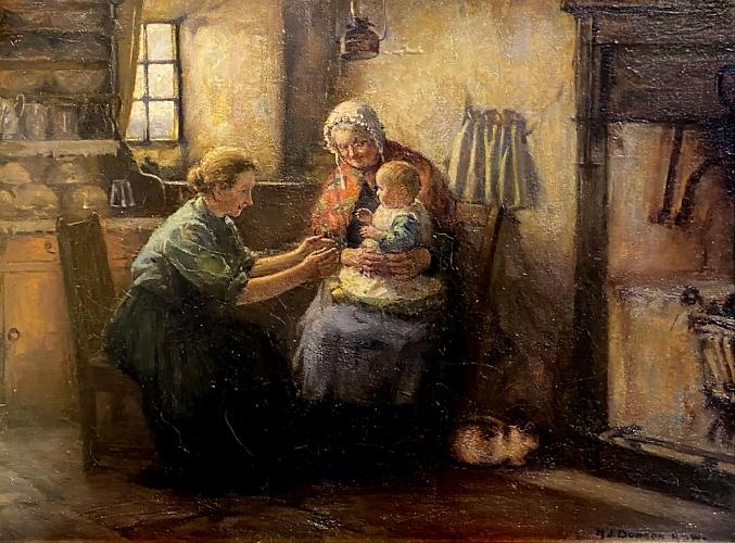 Two Women and Child